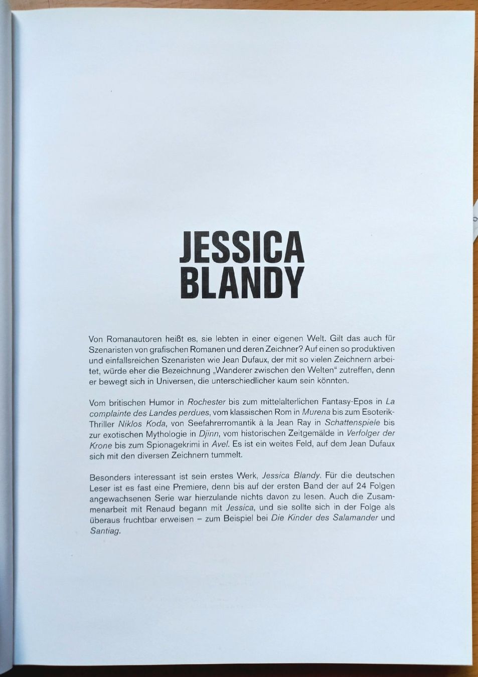 Fumetti: Comic Buch - Jessica Blandy - Alles Gute – Usato da Niederuzwil venduto da lubimaja 1