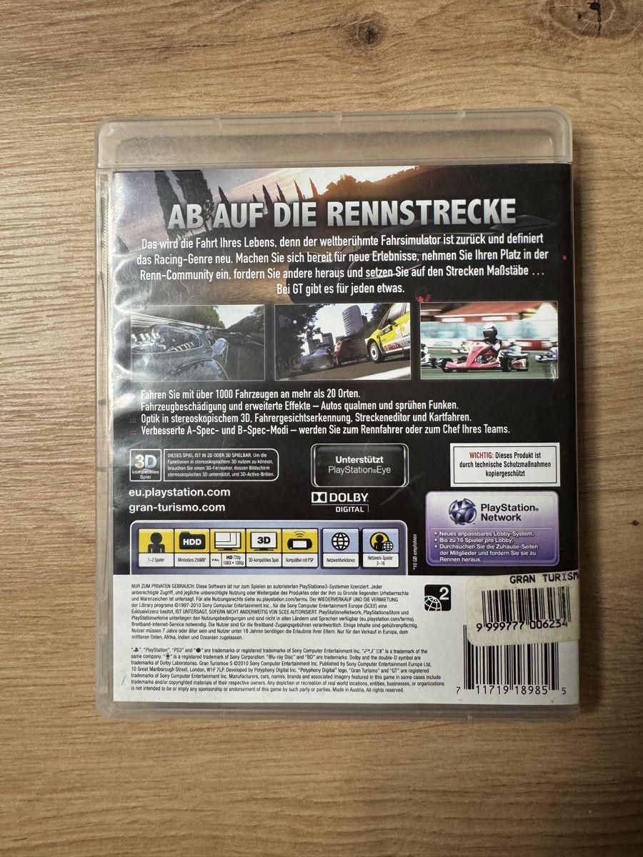 Sony Giochi: Gran Turismo 5 - PS3 - Game – Usato da Biberist venduto da etesummer 1