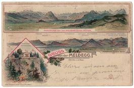 Gruss von der Meldegg, Walzenhausen, gelaufen 1901