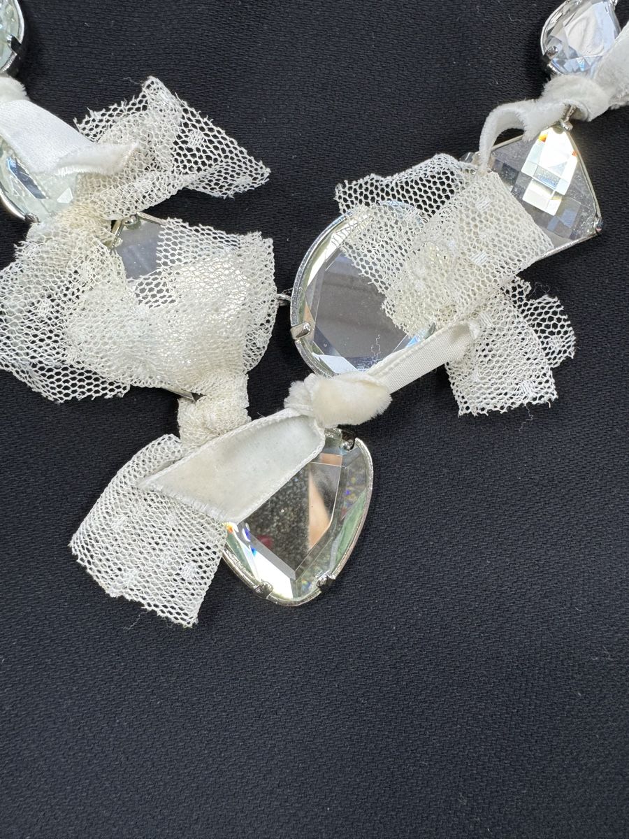 Catenine: Blugirl Necklace, silver chain and rhinestones, – Usato da Hurden venduto da rac_wyf8 3