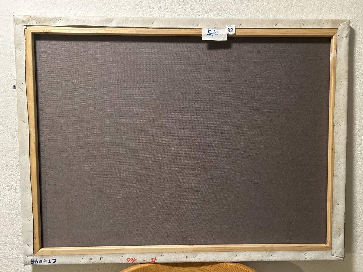 Dipinti: Ölgemälde mit Kranichen, 100x75cm – Usato da Glarus venduto da KunstWerkEr-LS87 5