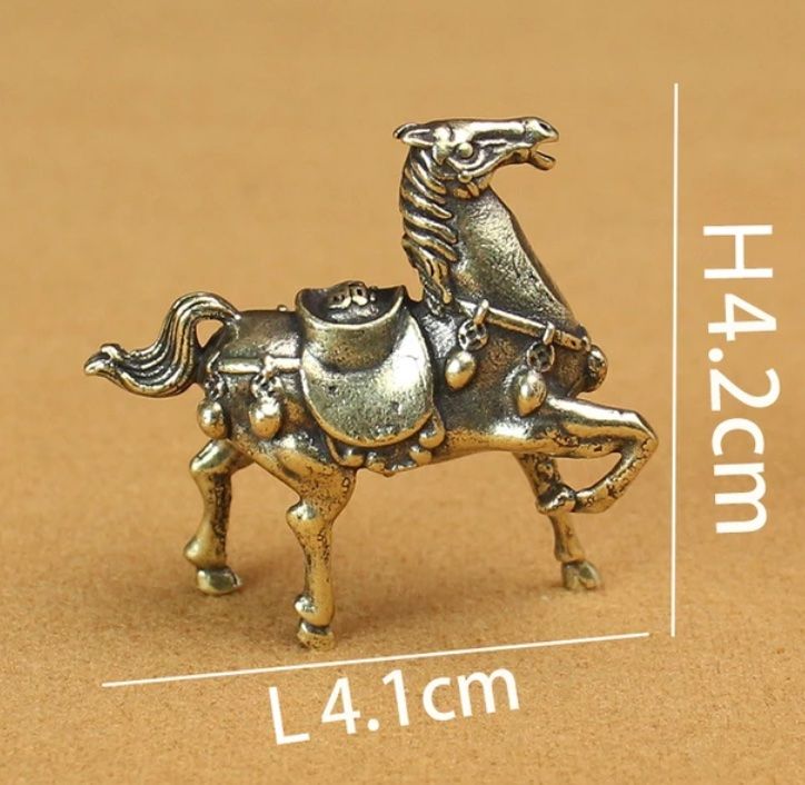 Statuette: Pferd aus Messing – Nuovo e nell'imballaggio originale da Basel venduto da Kunterbunt12 3