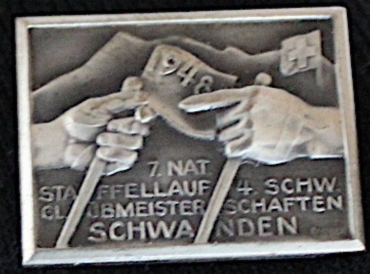Spille & Fermagli: Brosche , Staffellauf Schwanden 1948 – Usato da Locarno venduto da madame-tus-sauds 1