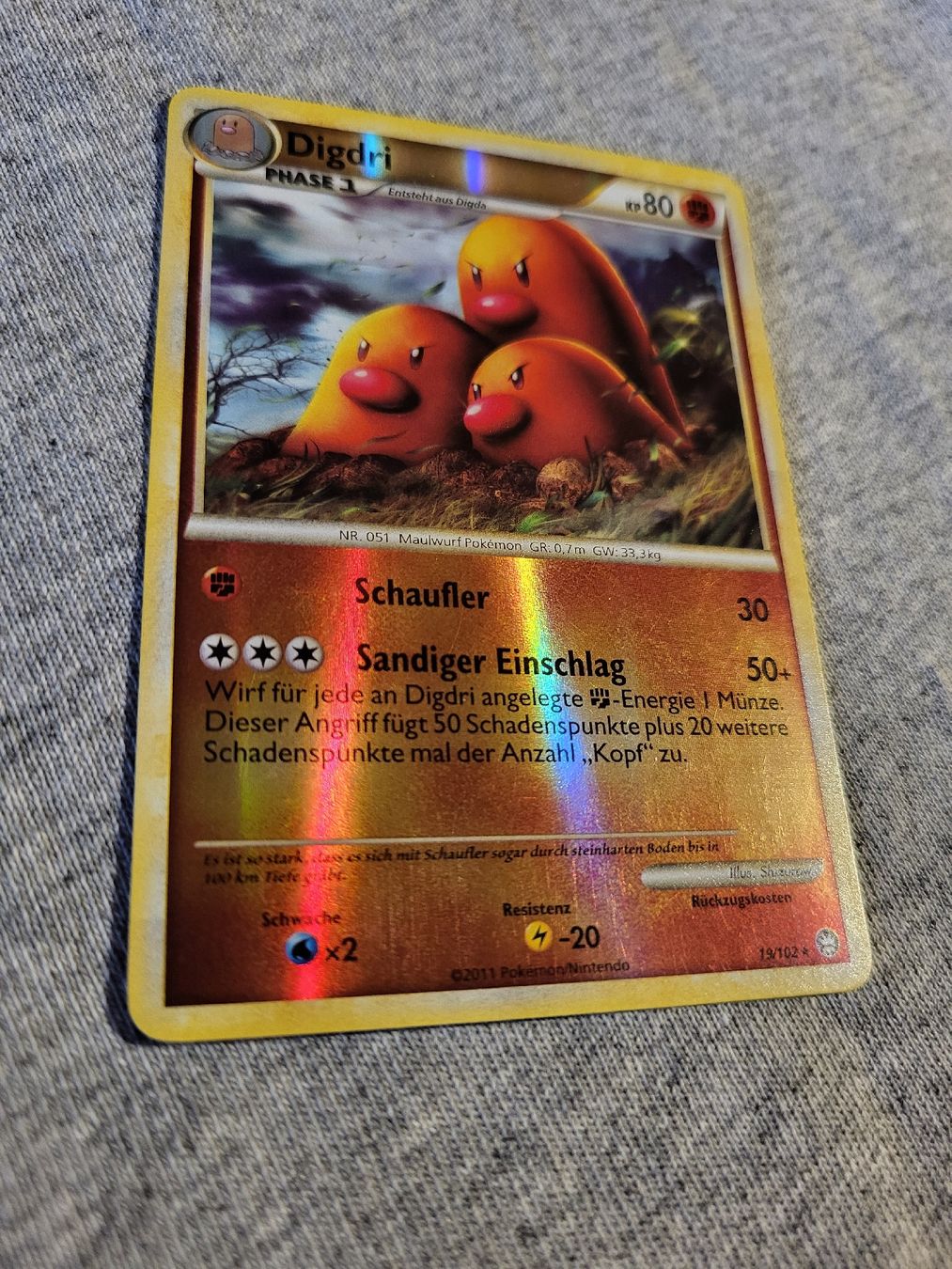 Pokémon Carte collezionabili: Pokémon Digdri Deutsch Reverse Holo 19/102 – Usato da Grindelwald venduto da lego9 1