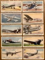 1936 - 10 Alte INTERNATIONAL AIRLINERS Sammelbilder England