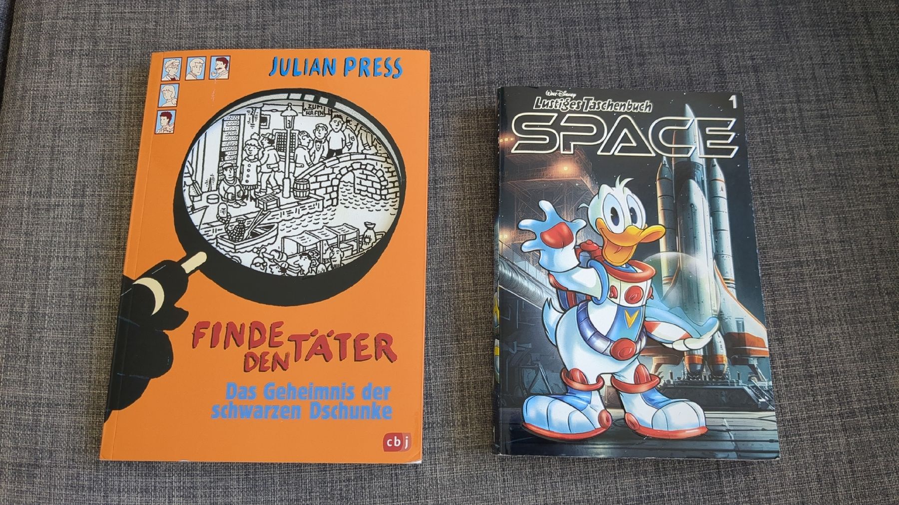Bücher: 2x Kinderbücher: Finde den Täter & LTB Space – Gebraucht aus Zürich von versolalto