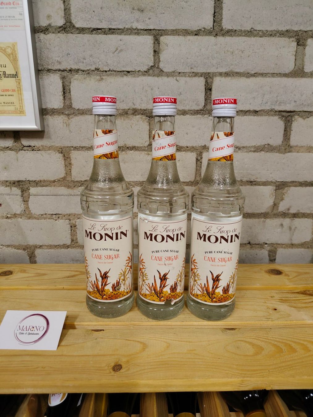 Lebensmittel & Spezialitäten: 3x Monin Cane Sugar Sirup – Neu und originalverpackt aus Münchenstein von wusmarino