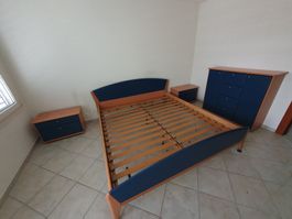 Schlafzimmer-Set Bett, Nachttische und Kommode