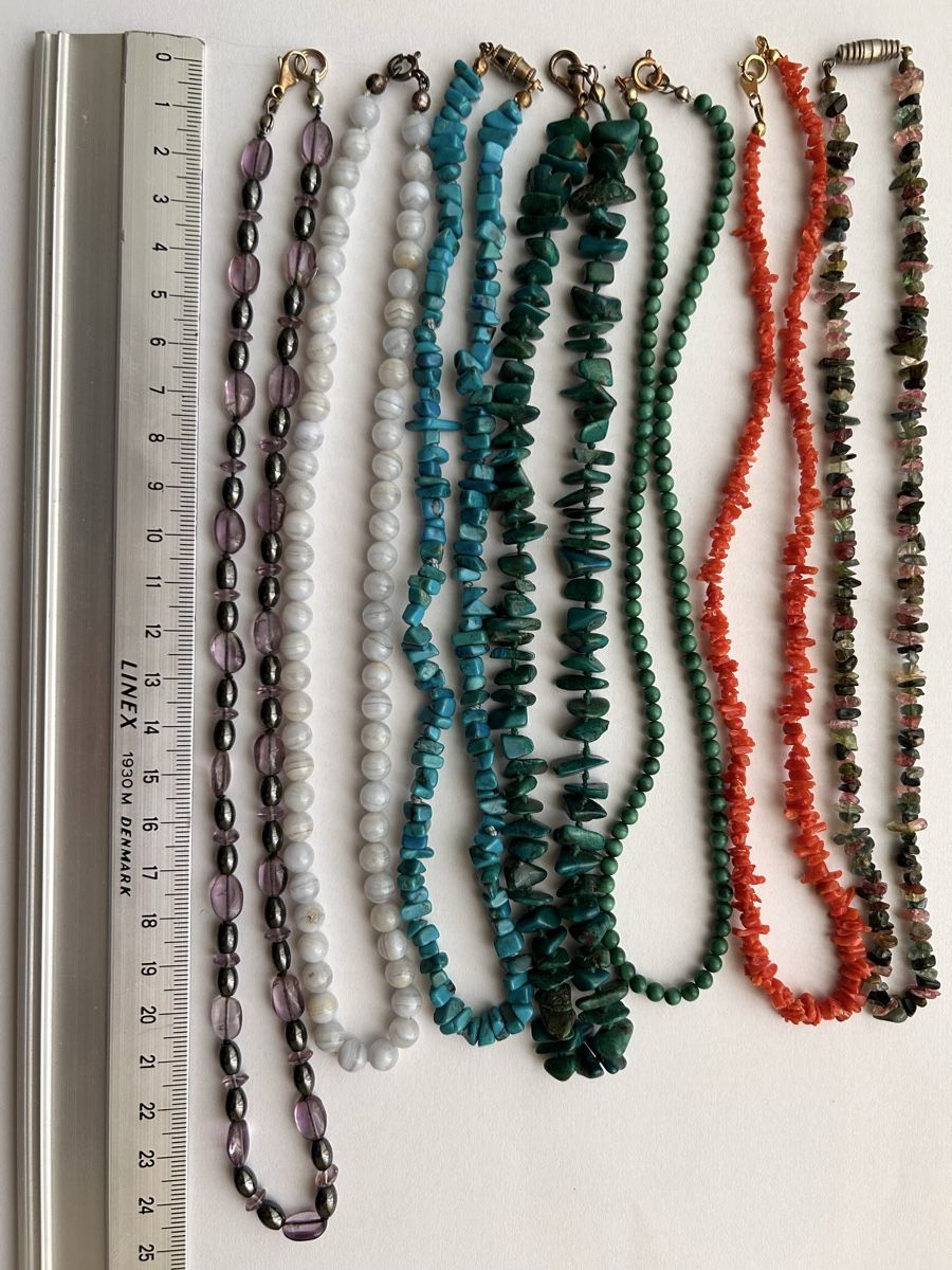 Sonstiger Schmuck: Sieben Steinketten – Gebraucht aus Kriens von lay01