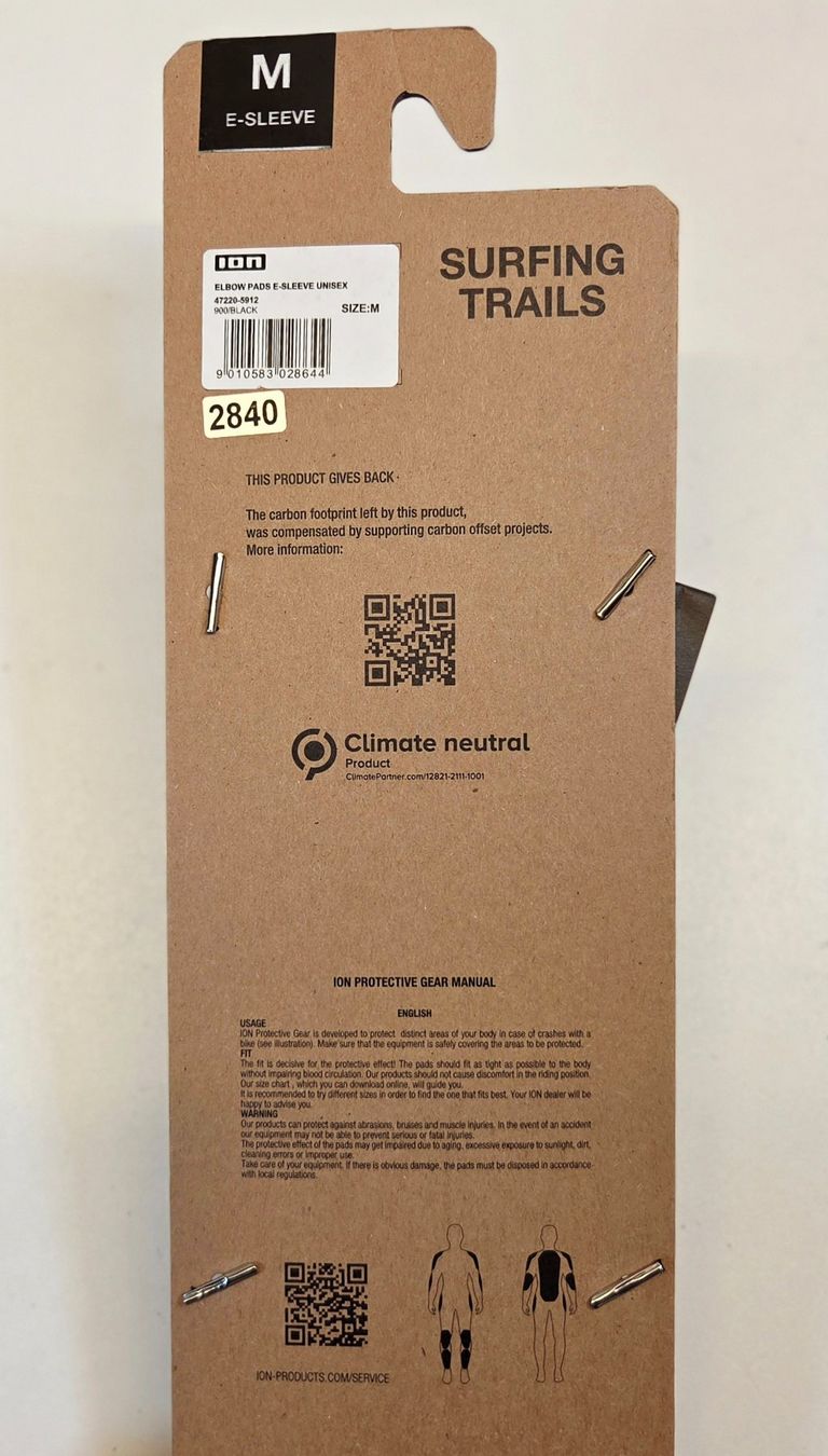 Schutz & Schoner: ION MTB-Ellenbogenschützer E-Sleeve Unisex - Grösse M – Neu und originalverpackt aus Braunau von Brand-Store 4