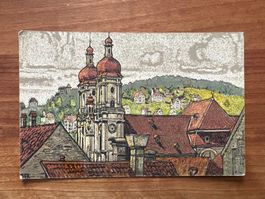 AK 1910 Künstlerkarte Stiftskirche St. Gallen   (G1715)