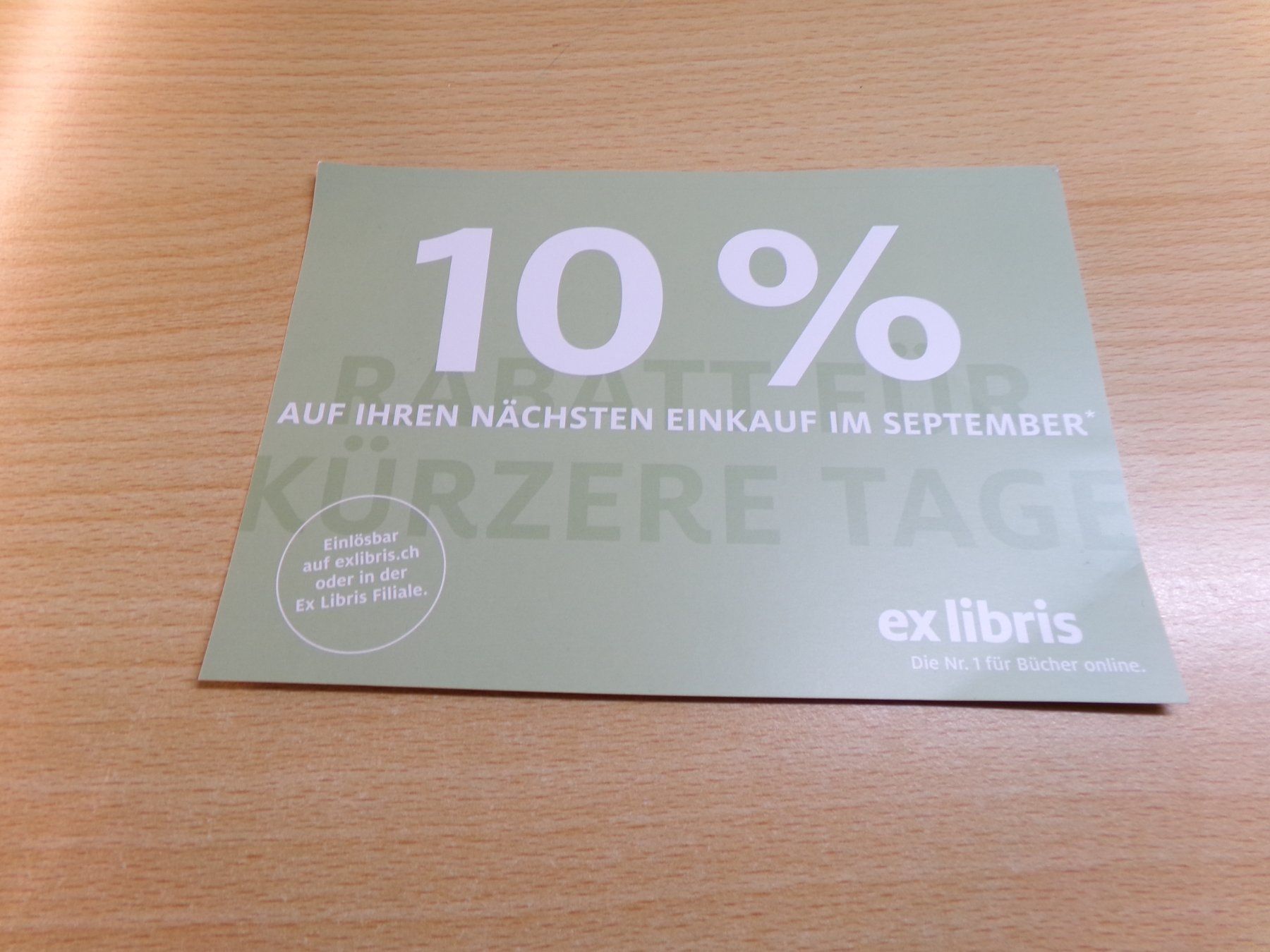 Ex Libris Gutscheine: Gutschein exlibris 10% – Neu (gemäss Beschreibung) aus Hombrechtikon von Se9