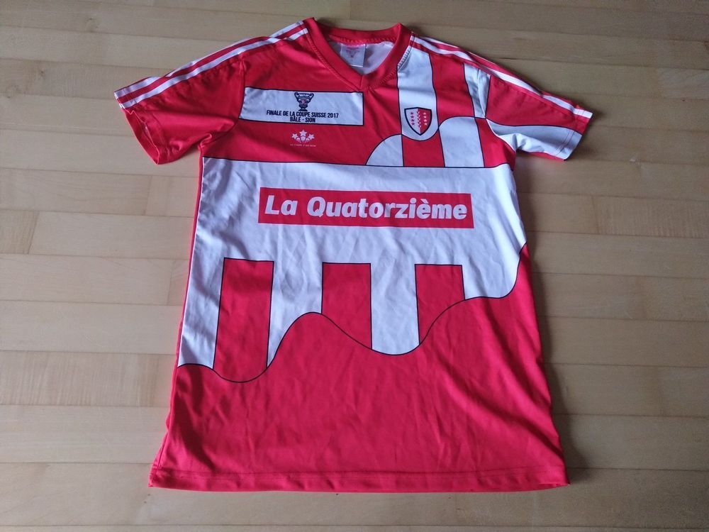 Maillot FC Sion Domicile 2015/2016 – Taille M – Erreà – Signé Par Ilombe M'Boyo !