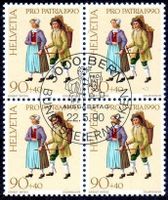 HELVETIA 1990 KIENHOLZ VERKÄUFERPAAR AUSGABETAG - N367