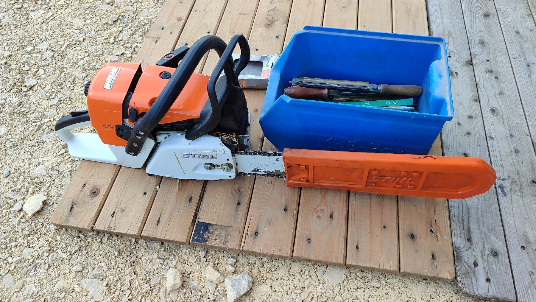 Stihl Seghe: tronçonneuse STIHL ms 341 – Usato da Ménières venduto da Atelier230 1
