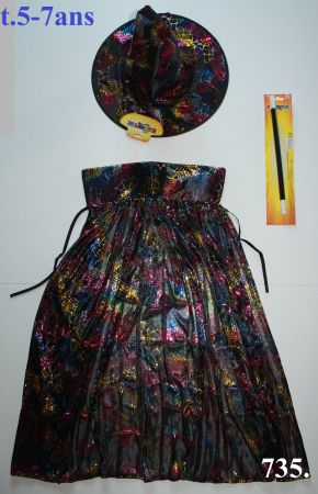 Costume Magicienne-Sorcière / Zauberermädchen-Hexe t. 5 - 7