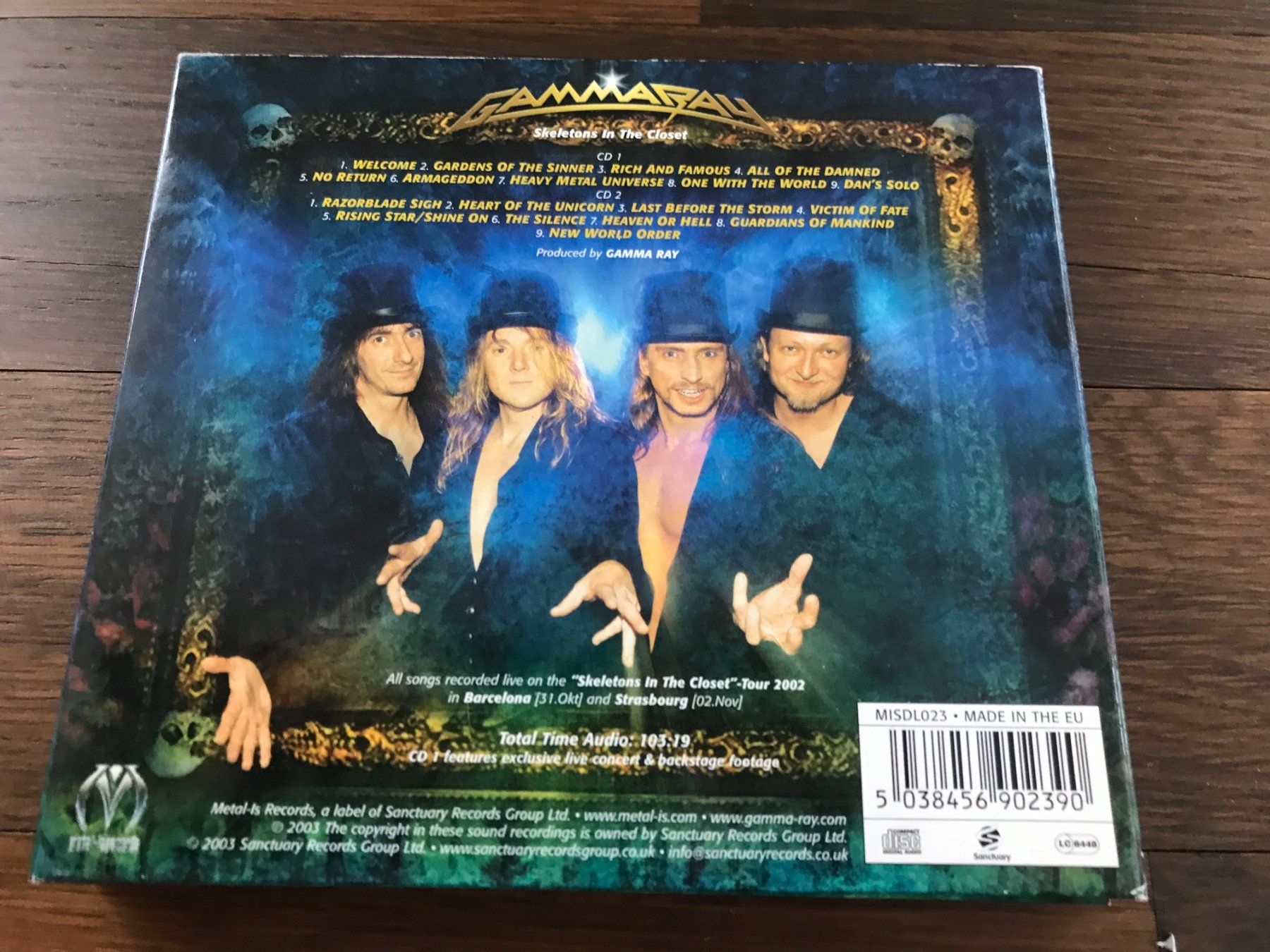 CDs: GAMMA RAY - Skeletons in the Closet - 2CD - Enhanced – Gebraucht aus Buchs AG von Archie 3