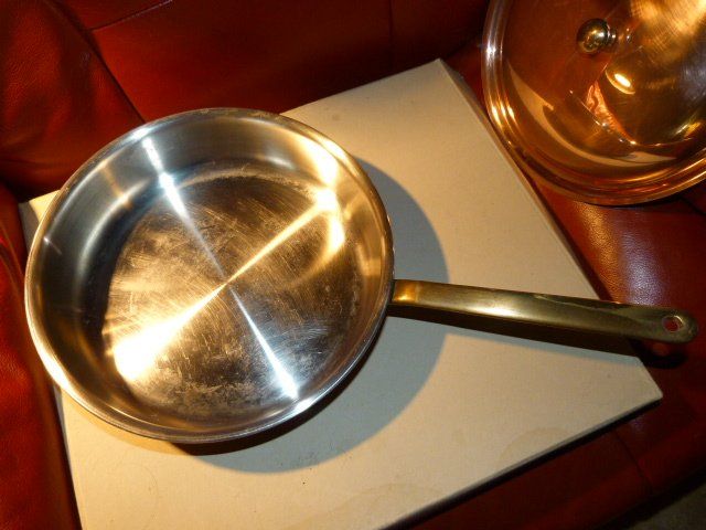 Padelle: Kupferpfanne mit Deckel, Spring, Switzerland – Usato da Nunningen venduto da Ave51 2