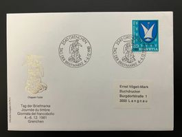 Couvert Tag der Briefmarke 1981 Grenchen