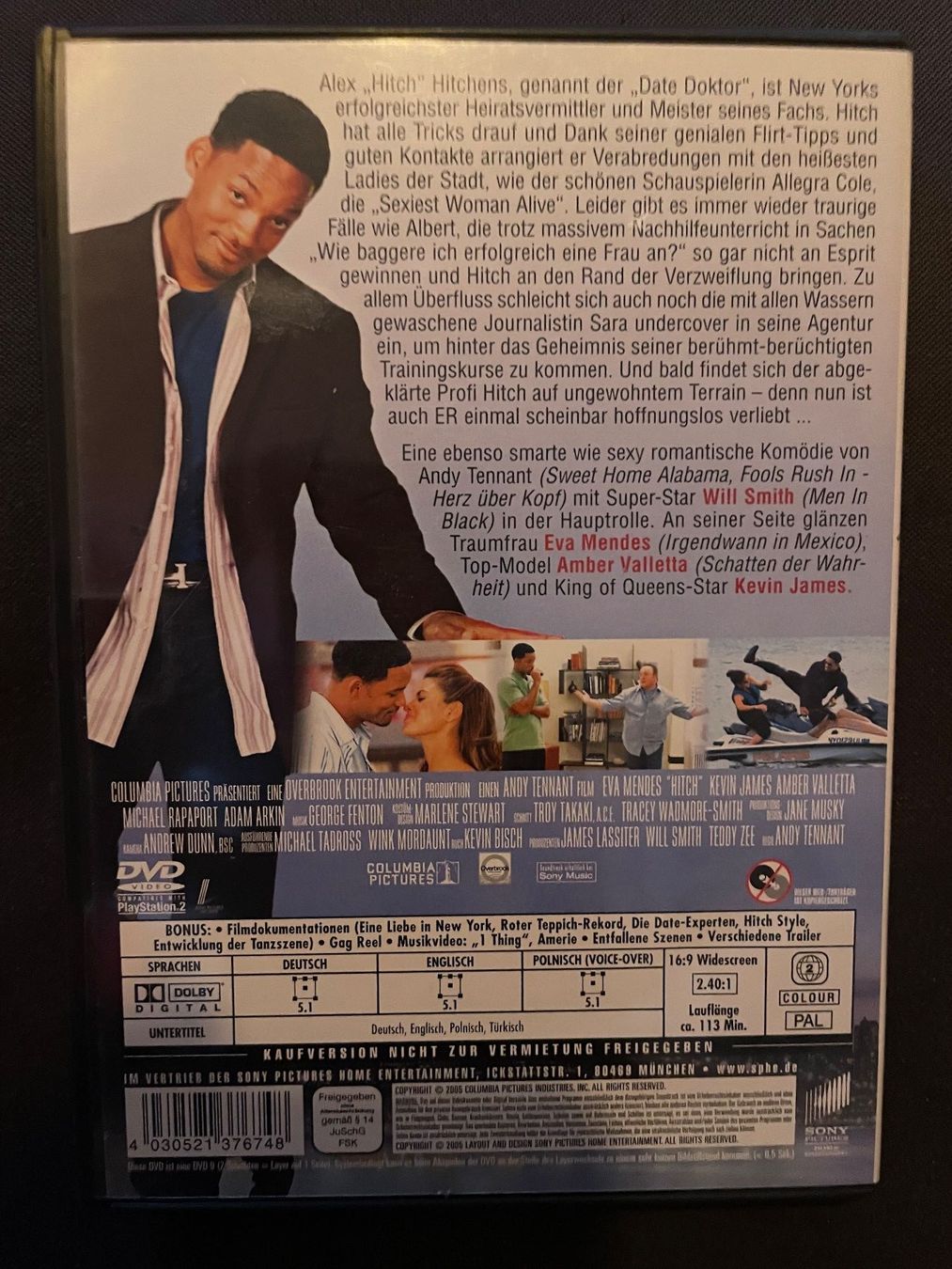 Tous les DVDs: Hitch - Der Date Doktor – D'occasion à Dierikon par Butcherboy 1