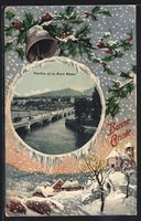 Geneve, Teilansicht mit Brücke gegen Mo