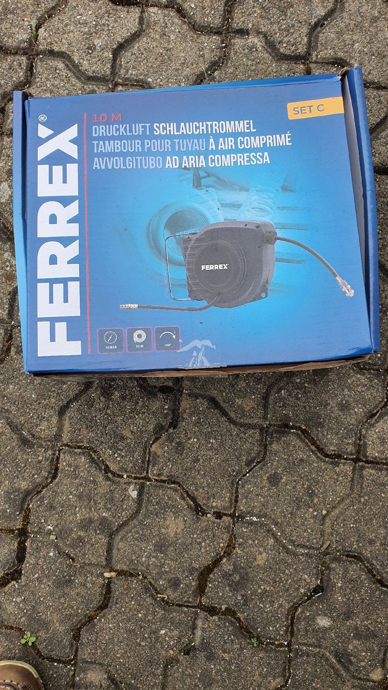 Ferrex Compressori: Luftdruckschlauchtrommel 10m – Nuovo (secondo la descrizione) da Niederglatt ZH venduto da Clarify 1
