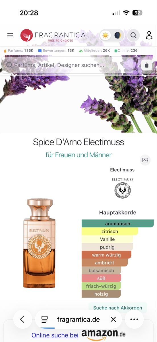 Parfums & Eau de Toilette: Electimuss Spice D'Arno , 2 ml – D'occasion à Sursee par nri_g5z8 1