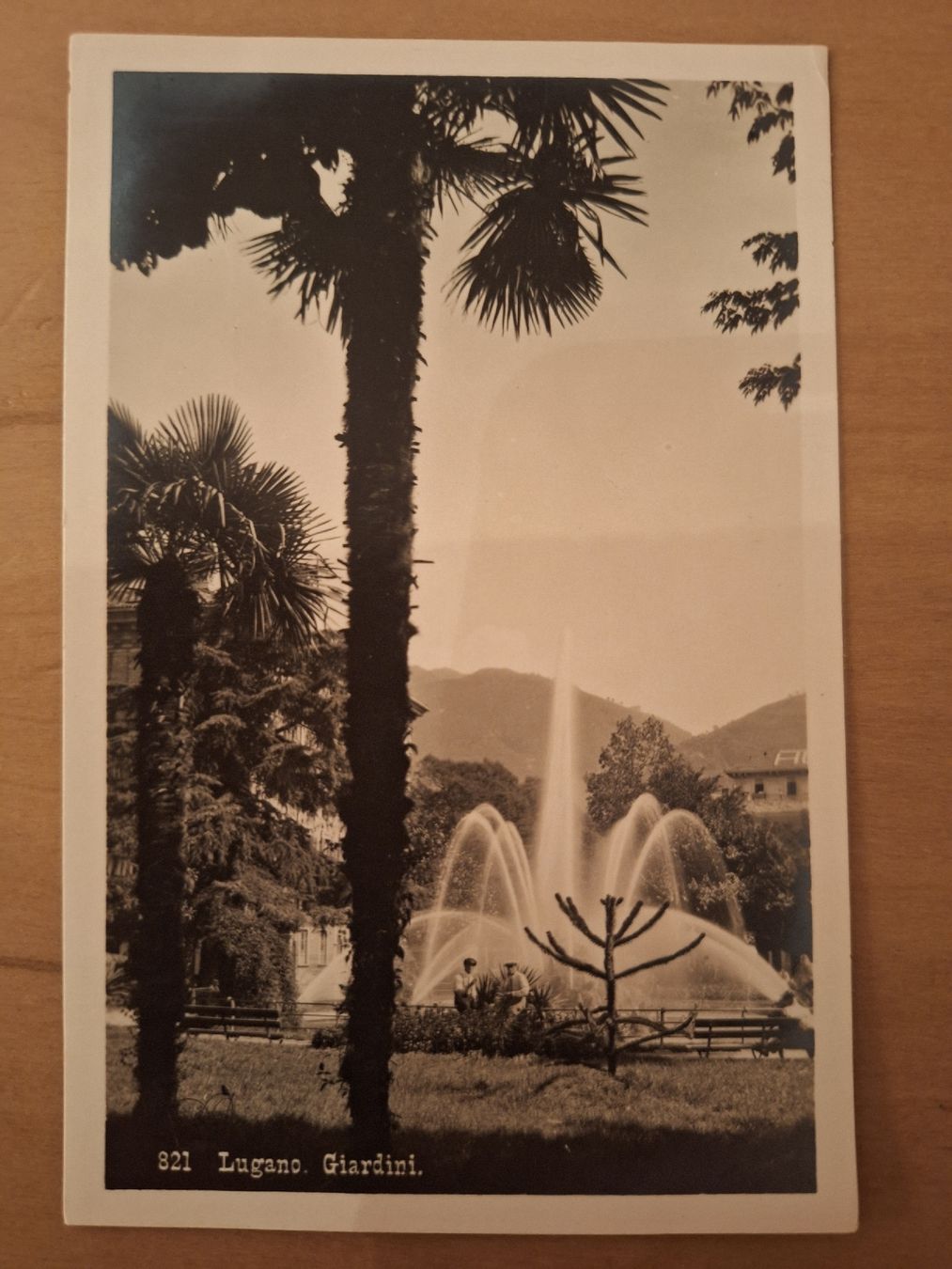 Cartoline postali: Lugano, Giardini – Usato da Sargans venduto da nicsam1815