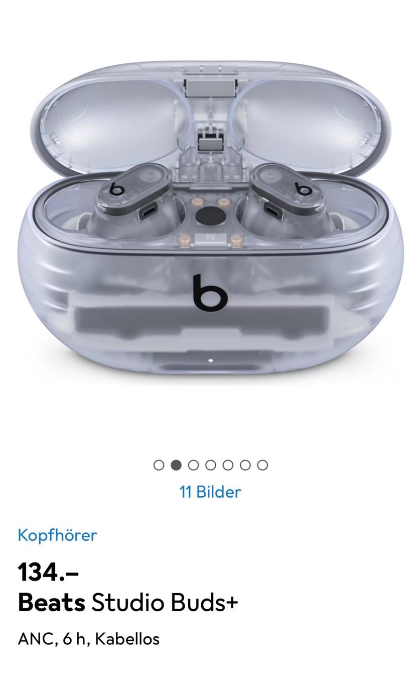 Beats Cuffie: Beats Studio Buds+ transparent – Usato da Weinfelden venduto da oka_9xdz 1