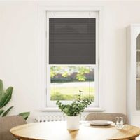 4x Plissee Schwarz 65x100 cm Stoffbreite 64,4 cm Polyester