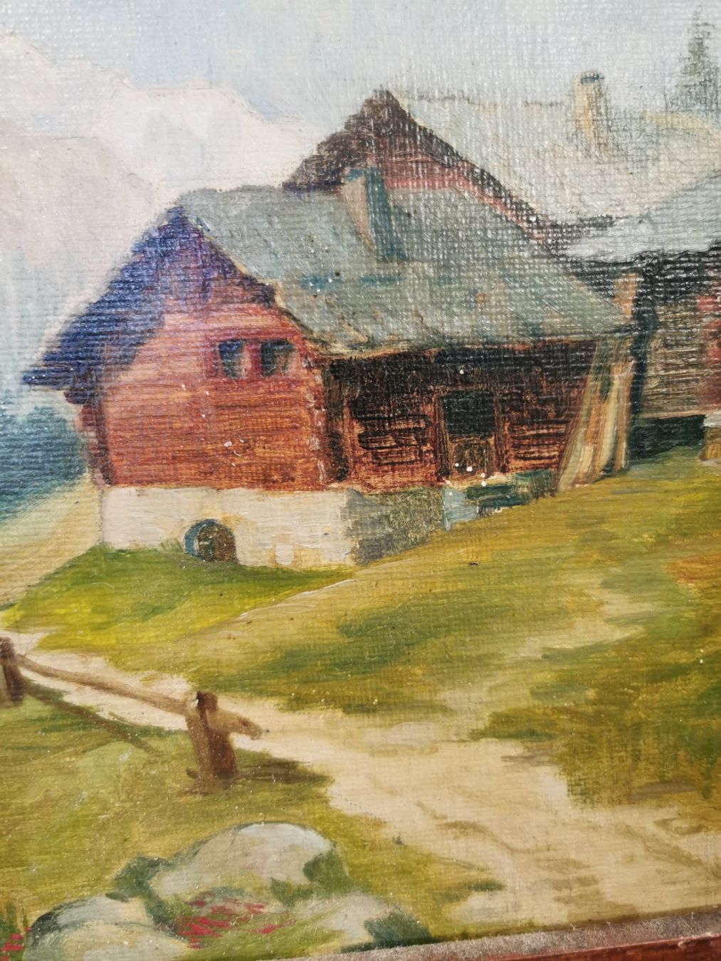 Gemälde: PAYSAGE SUISSE HUILE SUR PANNEAU – Gebraucht aus Genève von Qanil77 2