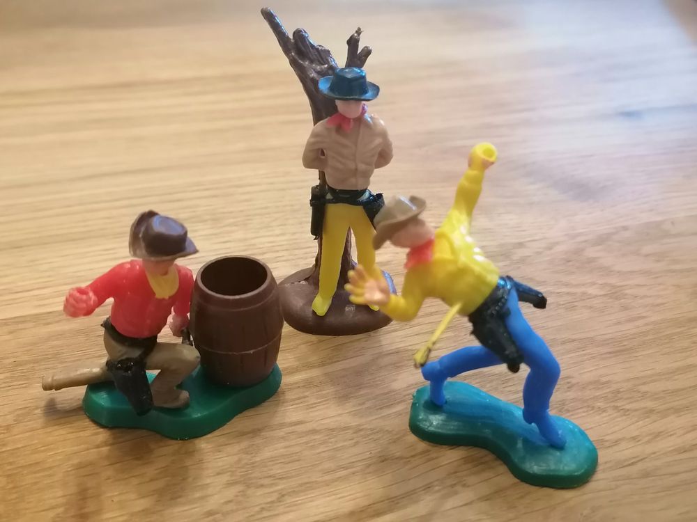 Hong Kong Plastik Figuren Cowboys - Ähnlich Timpo 1