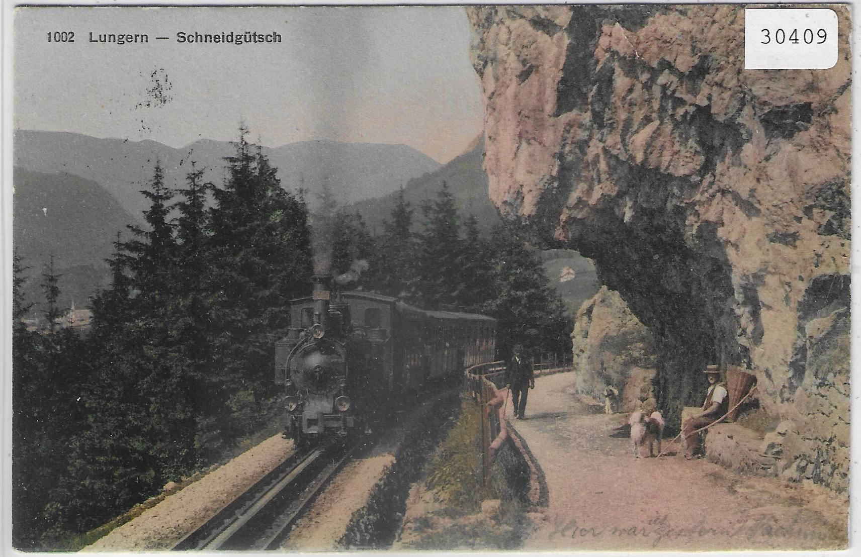 Cartoline postali: Lungern - Schneidgütsch - Brünigbahn – Usato da Ettingen venduto da Kartenplanet