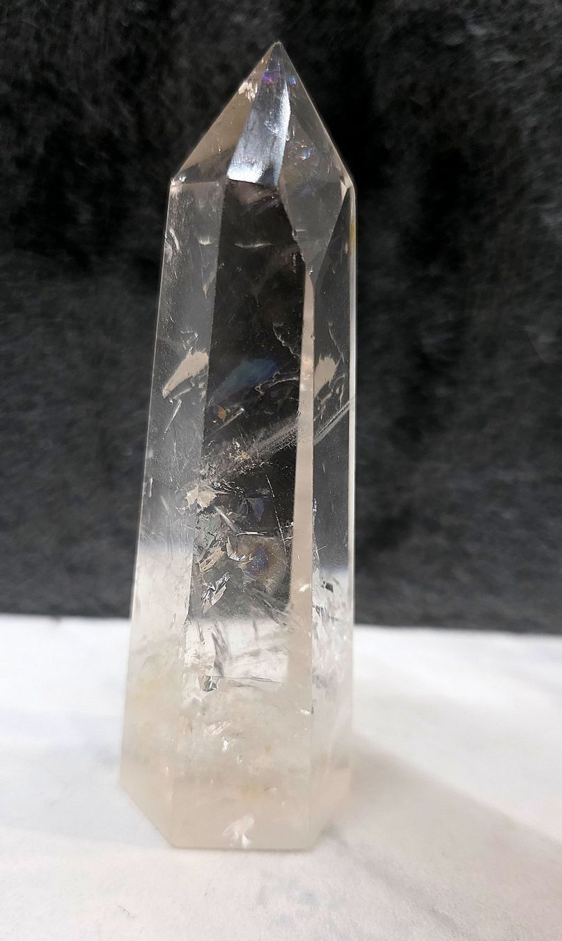 Minerali & Pietre curative: Bergkristall Obelisk CQ6 175g – Nuovo e nell'imballaggio originale da Matzingen venduto da Shay_Crystalz