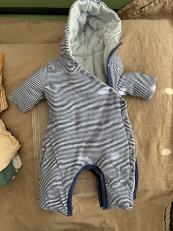 Babyoverall naturaline 100% Baumwolle Gr 62 2-4 Monat 