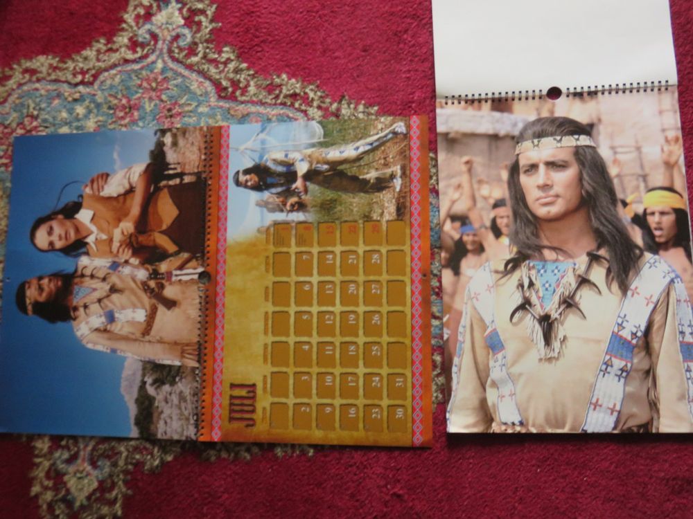 2X Winnetou Karl May Film Kalender geniale Bilder 42/30 CM  Kaufen auf 