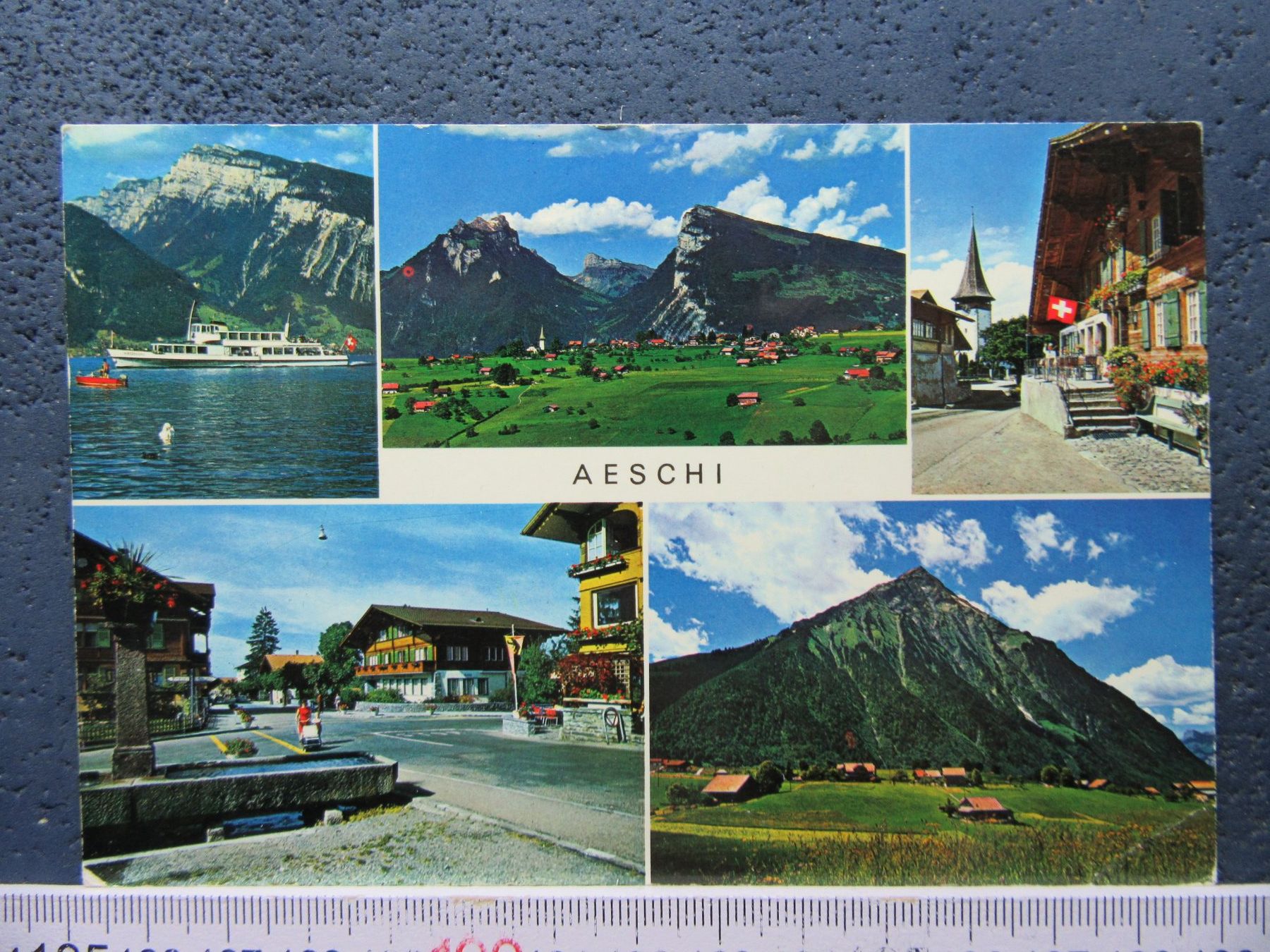Cartoline postali: AESCHI BEI SPIEZ BEO AK 5BILD – Usato da Ettingen venduto da Hausi4711