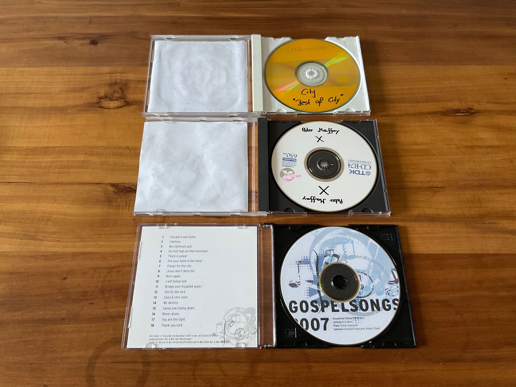 CDs: 6 CDs (City, Eric Clapton, P. Maffay, A. Marshall) – Gebraucht aus Wetzikon ZH von CZ. 8