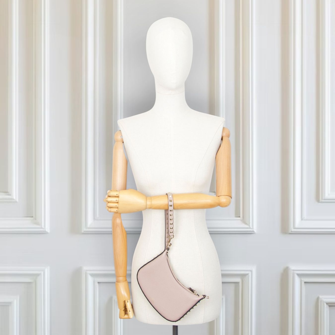 Valentino Borse da donna: Valentino Rockstud Schultertasche Poudre – Usato da Binningen venduto da Designerlabels 2