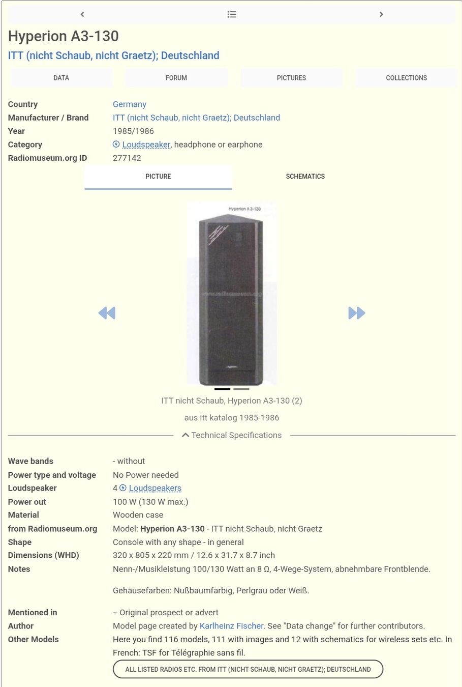 Casse acustiche: ITT Hyperion A3-130 – Usato da Arbon venduto da Mayak_Sound 7