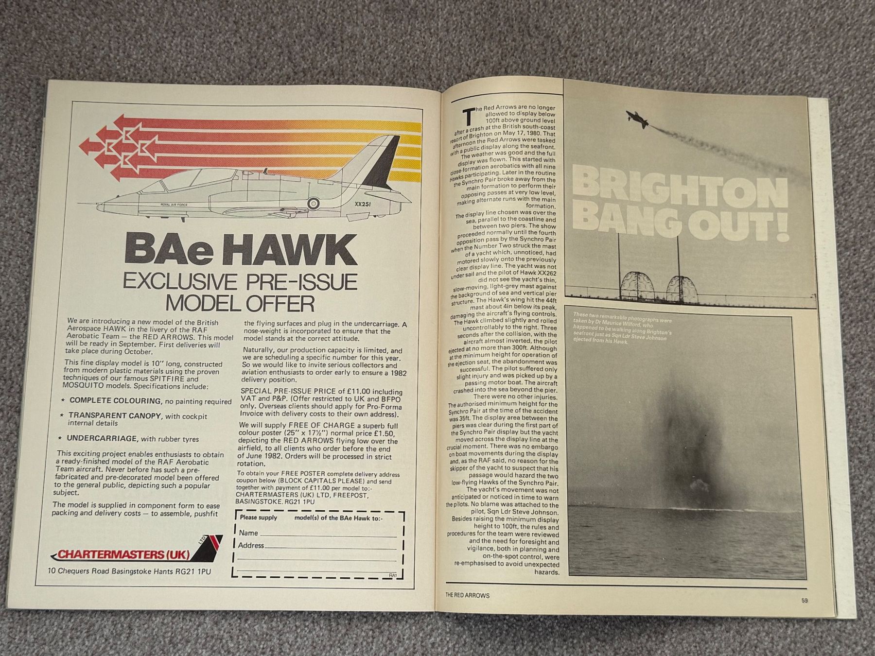 Schweizer Armee Documenti: Prospekt der RED ARROWS von 1982 – Usato da Brütten venduto da Hst1 9