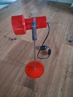 Lampe Stralux Schreibtisch rot, chrom spot vintage