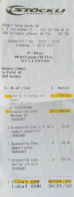 Stöckli Biciclette: VTT semi-rigide Stöckli 26", comme neuf – Usato da Vuadens venduto da Reichen0 1