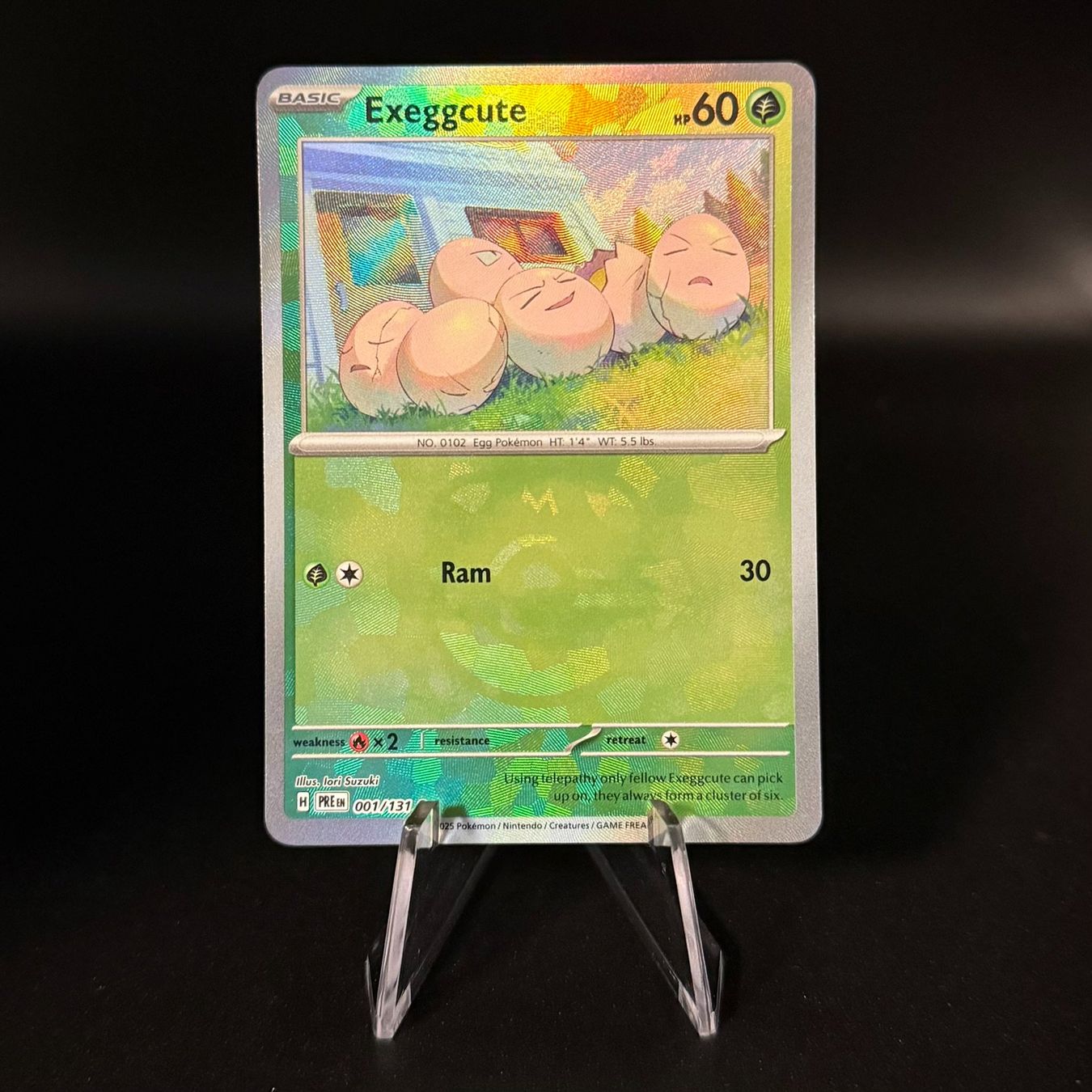 Pokémon Sammelbilder & Trading cards: Exeggcute [Master Ball] #1 Pokemon Prismatic Evolutions – Gebraucht aus Feuerthalen von Plazatoys