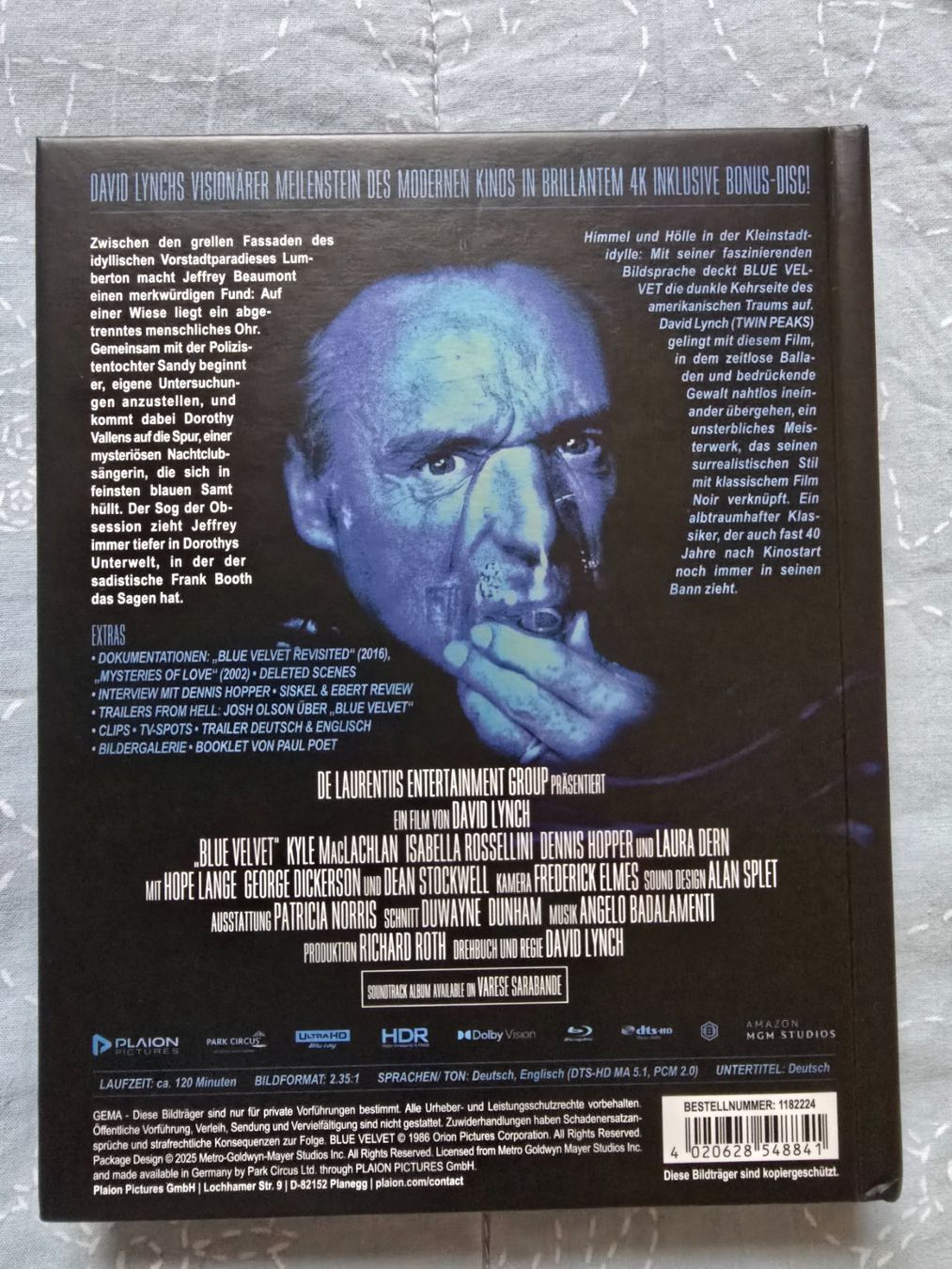 Tutti i DVDs: Blue Velvet Mediabook – Usato da Luzern venduto da silvermoon12 1
