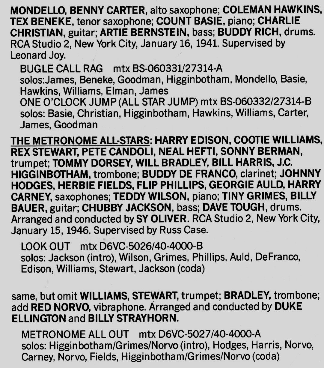 CDs: METRONOME ALL-STAR BANDS "Flip" Phillips Miles Davis Jazz CD – Gebraucht aus Kandergrund von Sososo 4