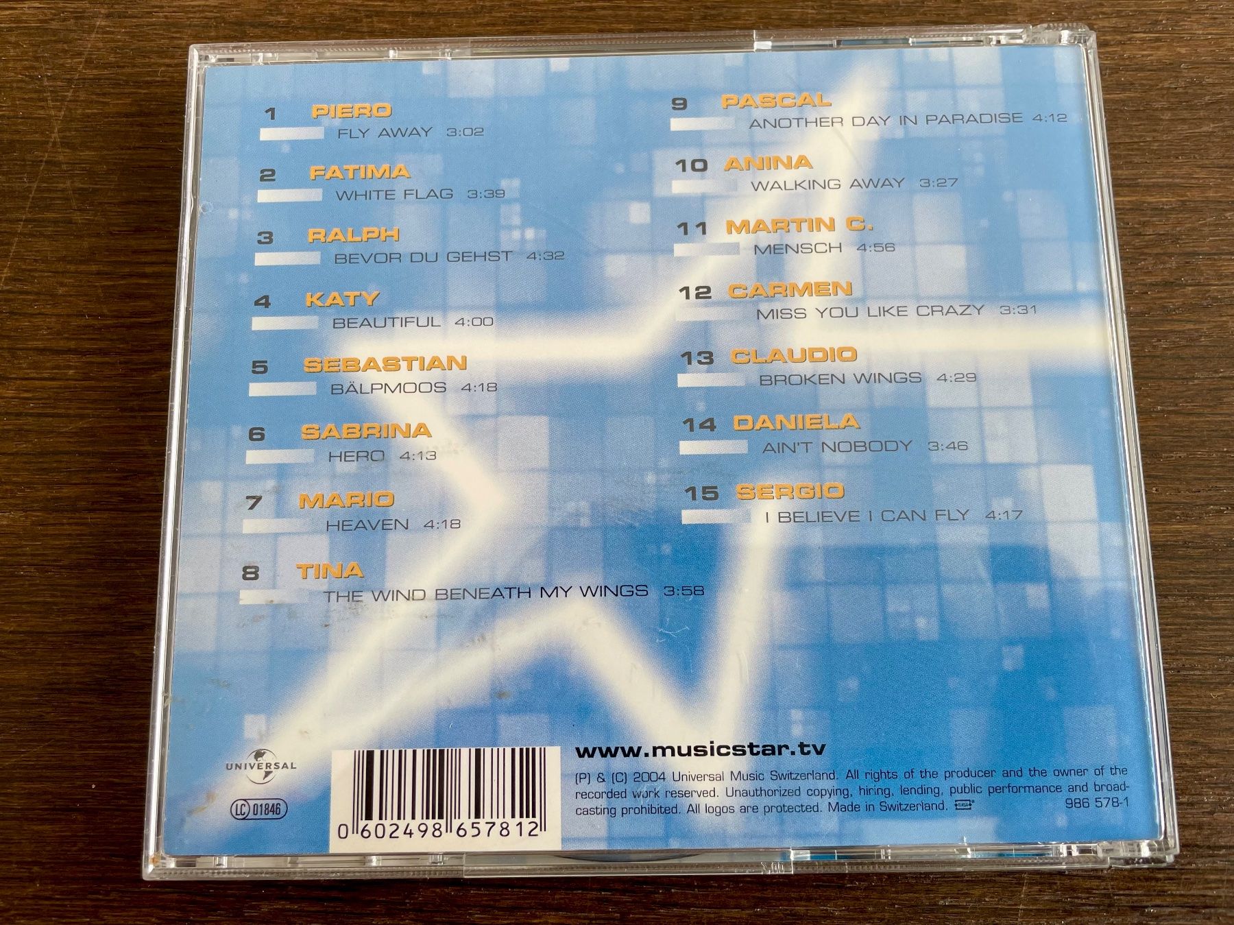 CDs: Music Star CD - mit Baschi, Carmen Fenk etc. – Gebraucht aus Pontresina von il-bain 1