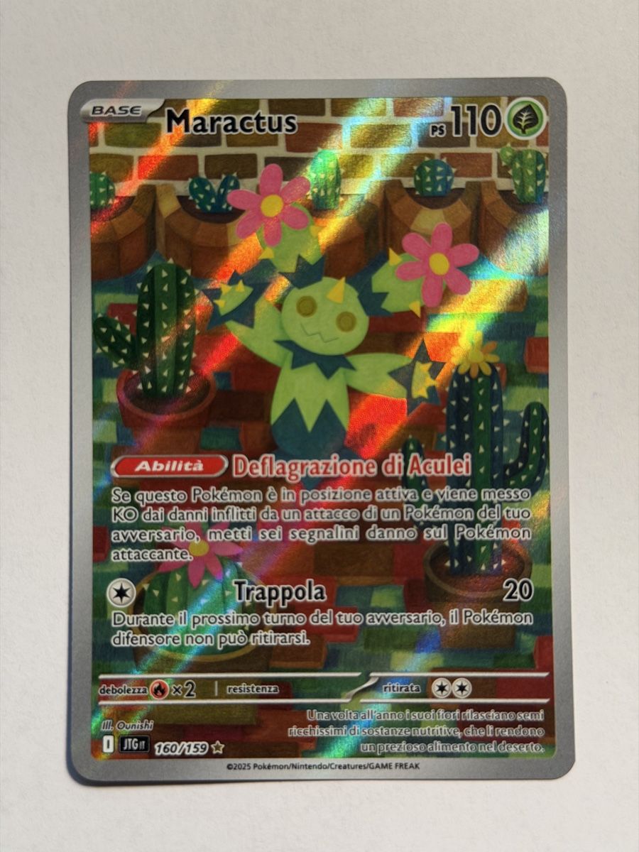 Pokémon Carte collezionabili: Pokemon Maractus AR 160/159 IT – Usato da Uster venduto da l_cards
