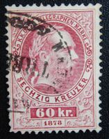 Österreich Telegraph Kat. 15 gest. 1874 Kat. 120 Euro sign.