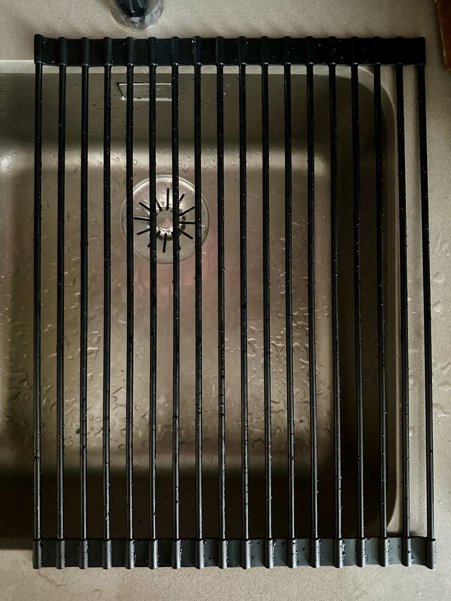 Cucine complete: Roll-up Dish Drying Rack Black 44x33cm Used – Usato da Gattikon venduto da Sarahs_Schatzkammer 2